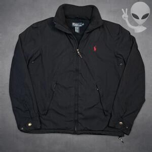 Polo Ralph Lauren Winter Jacket Small Navy Full Zip 90s Vintage